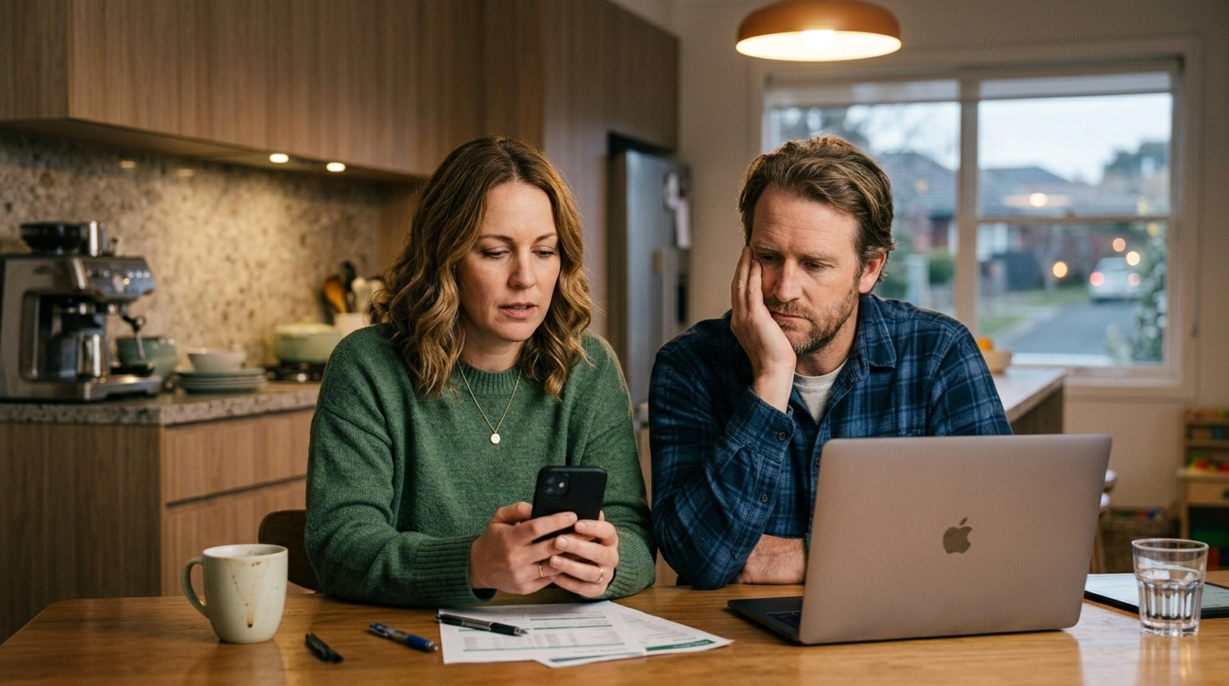 Couple overwhelmed by multiple bank apps and spreadsheets